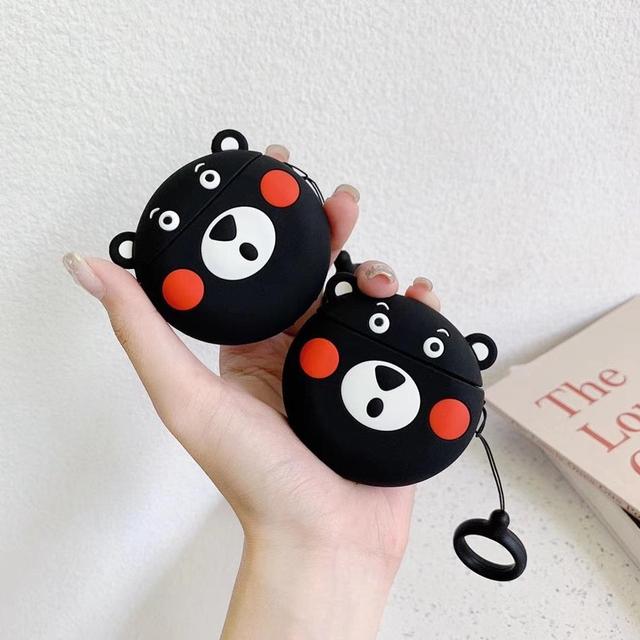 Surprised Black Bear Premium AirPods Case Shock Proof Cover