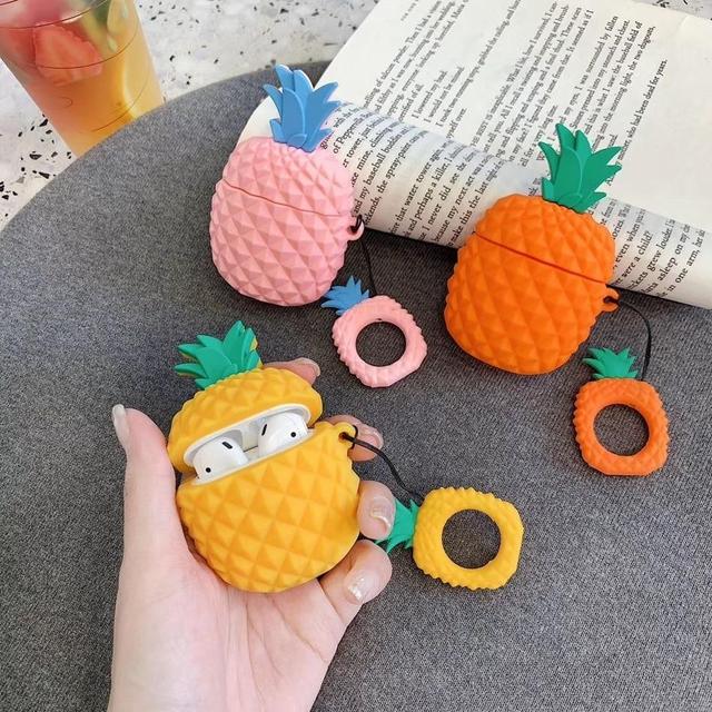 Orange Pineapple Premium AirPods Case Shock Proof Cover