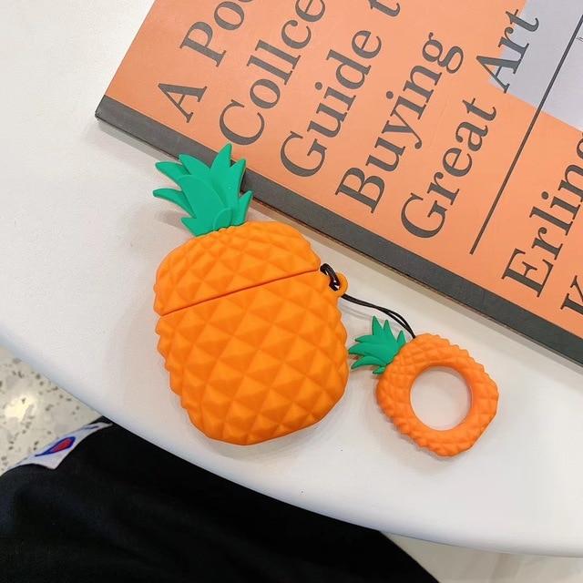 Tangerine Pineapple Premium AirPods Case Shock Proof Cover