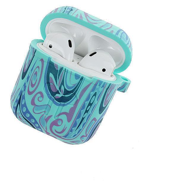 Teal Peace AirPods Case Shock Proof Cover