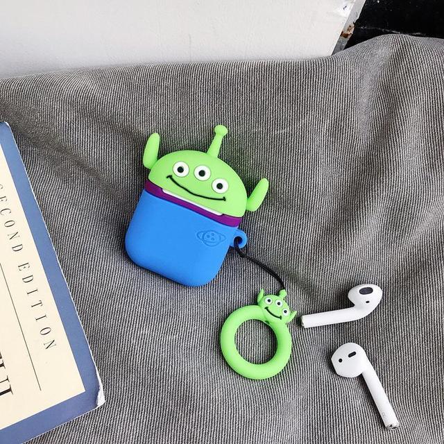 Toy Story Squeeze Toy Aliens Pizza Planet Martian Premium AirPods Case Shock Proof Cover