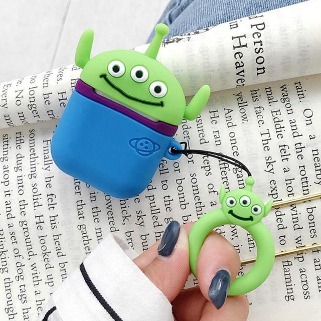 Toy Story Squeeze Toy Aliens Pizza Planet Martian Premium AirPods Case Shock Proof Cover