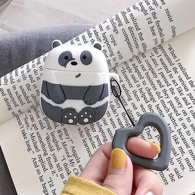 We Bare Bears Panda Premium AirPods Case Shock Proof Cover