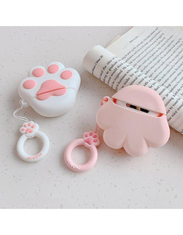 White Paw AirPods Case Shock Proof Cover