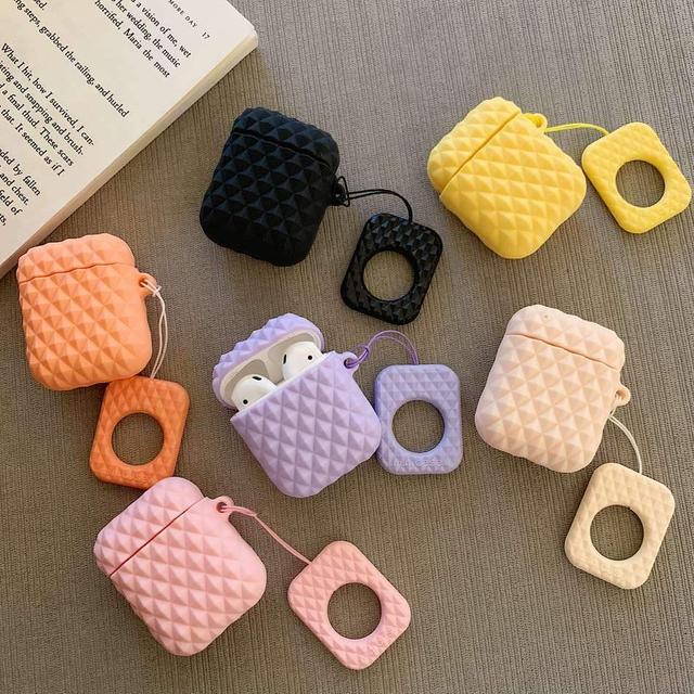 Pink Textured AirPod Case Shock Proof Cover