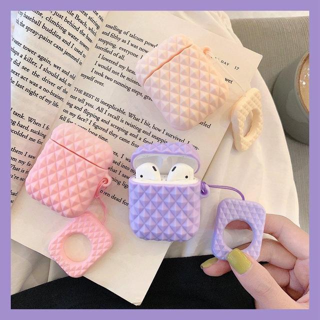 White Textured AirPod Case Shock Proof Cover