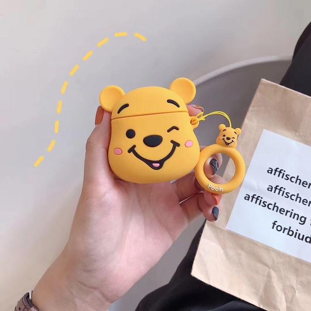 Winking Winnie the Pooh Premium AirPods Case Shock Proof Cover