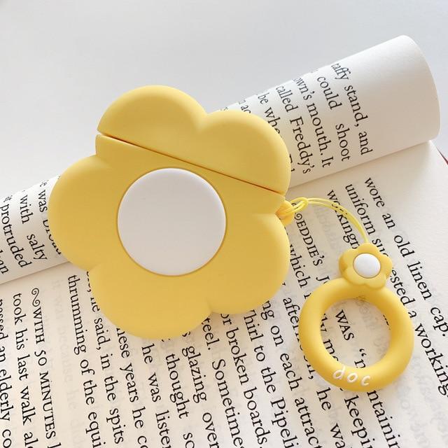 Yellow Flower Premium AirPods Case Shock Proof Cover