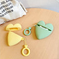 Yellow Heart Premium AirPods Case Shock Proof Cover