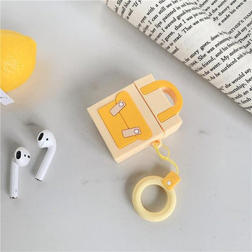 Yellow Pocketbook Premium AirPods Case Shock Proof Cover