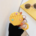 Yellow Seashell Premium AirPods Case Shock Proof Cover